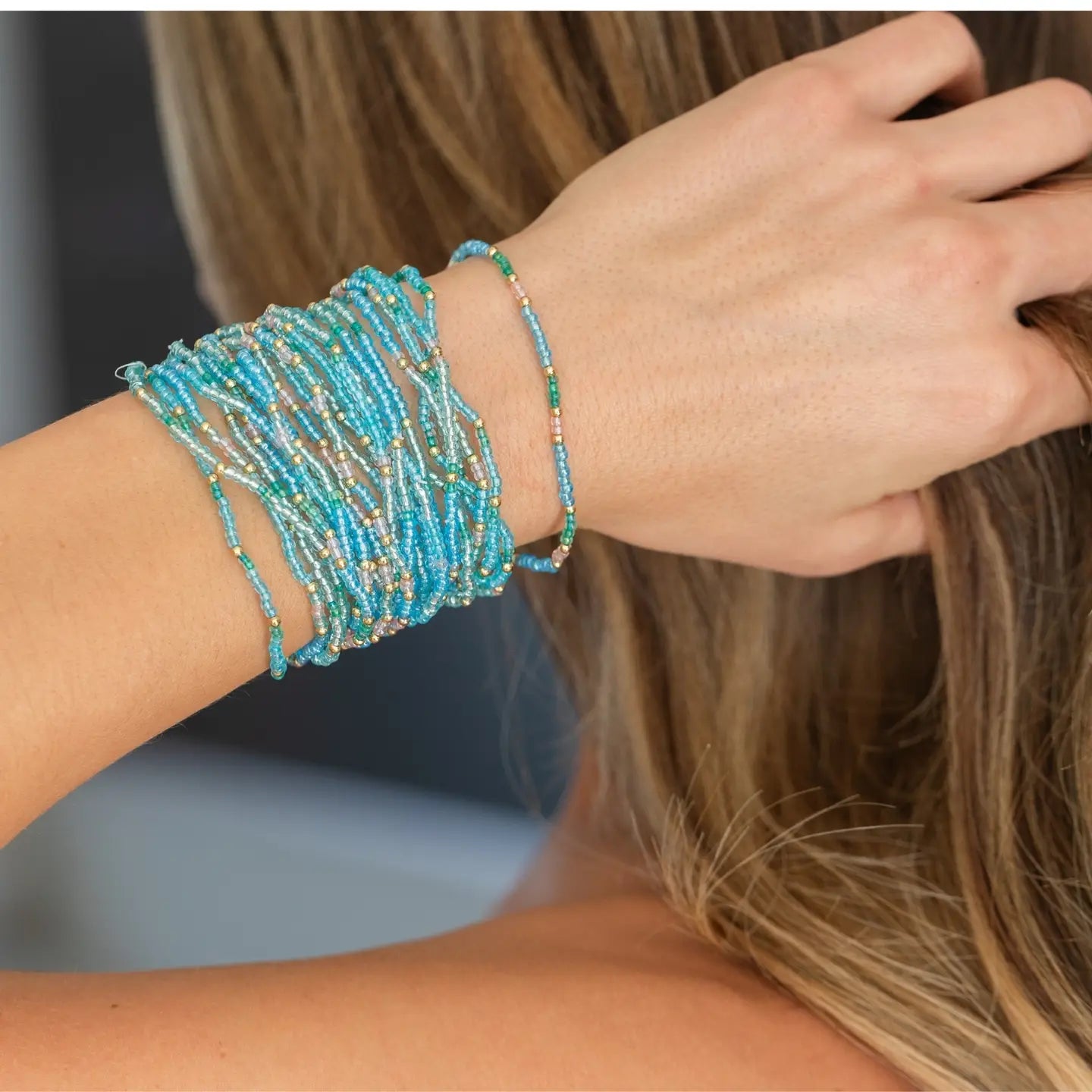"Seaglass" Vibes 2mm Assorted Stretch Bracelets
