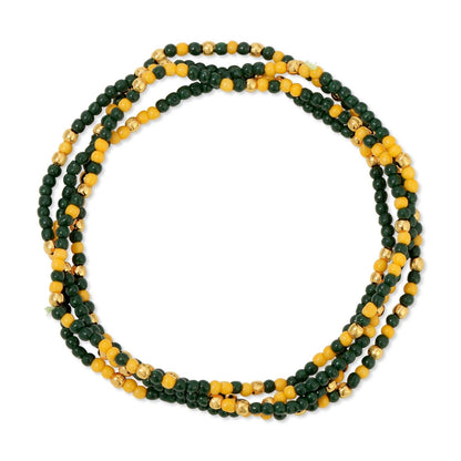 Set/24 Stretch Beaded Game Day Bracelets