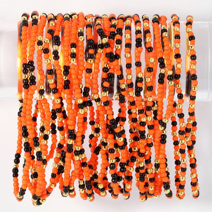 Set/24 Stretch Beaded Game Day Bracelets