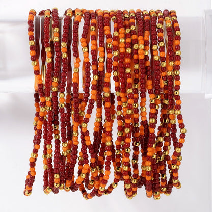 Set/24 Stretch Beaded Game Day Bracelets