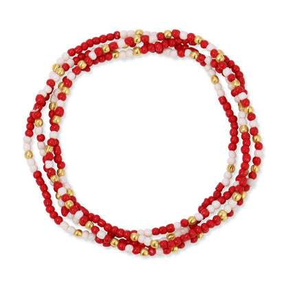 Set/24 Stretch Beaded Game Day Bracelets