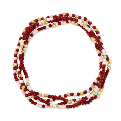 Set/24 Stretch Beaded Game Day Bracelets