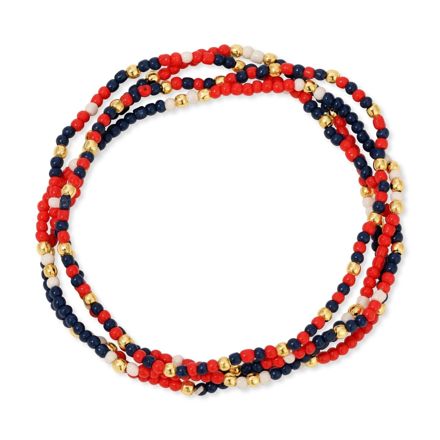 Set/24 Stretch Beaded Game Day Bracelets