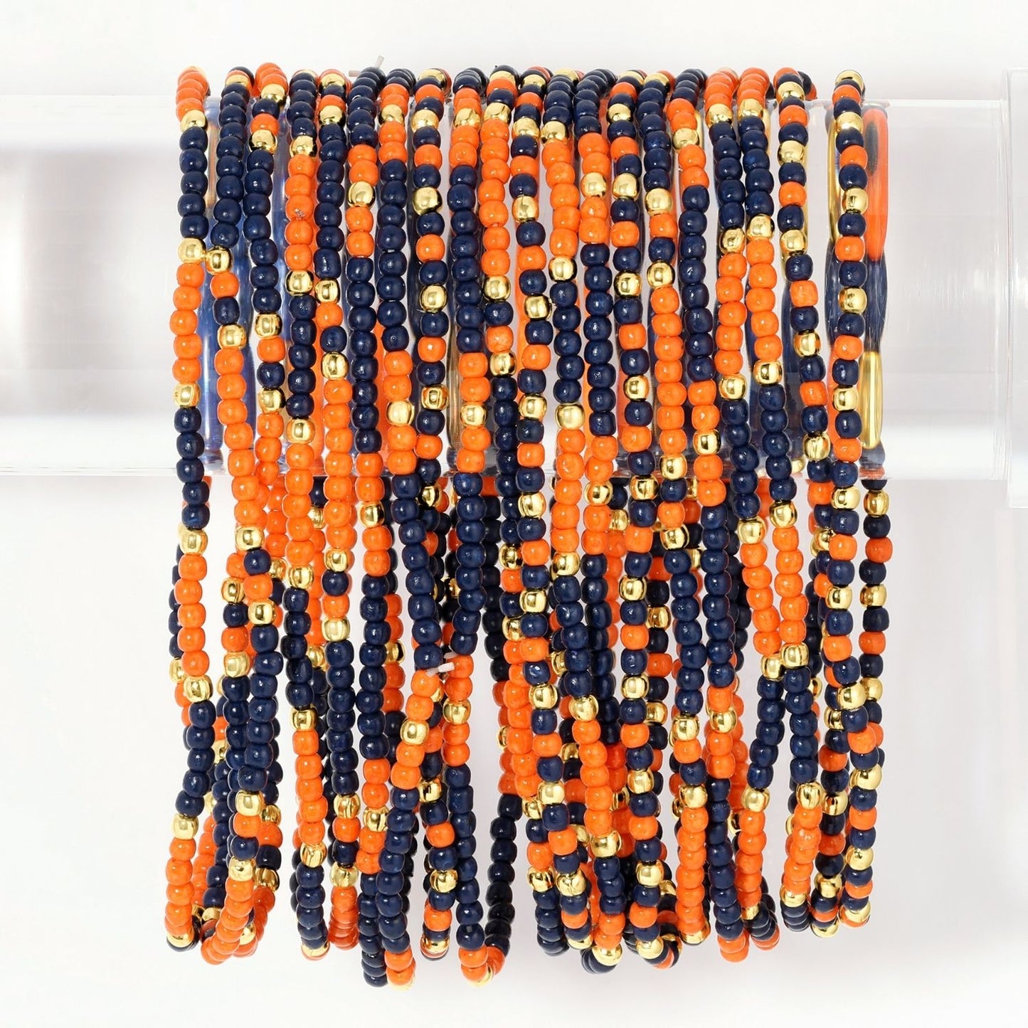 Set/24 Stretch Beaded Game Day Bracelets