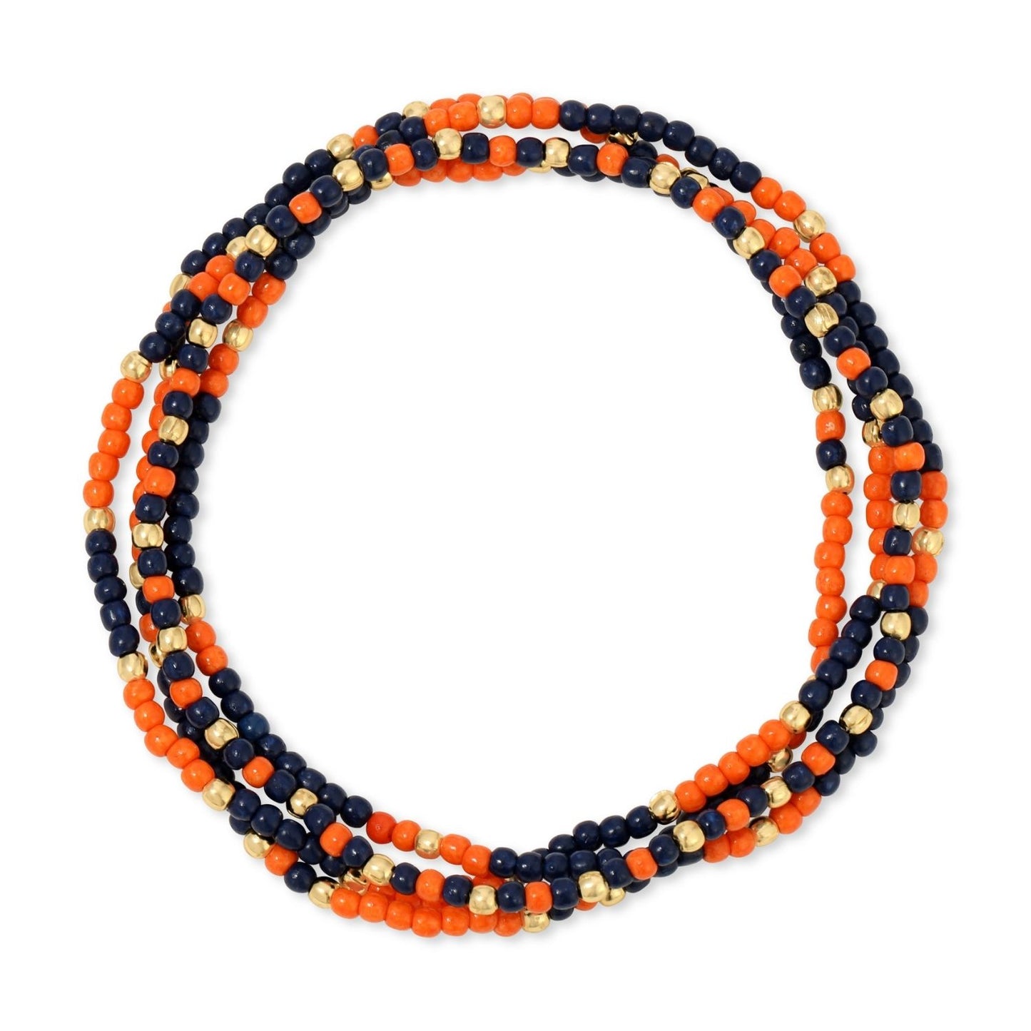 Set/24 Stretch Beaded Game Day Bracelets