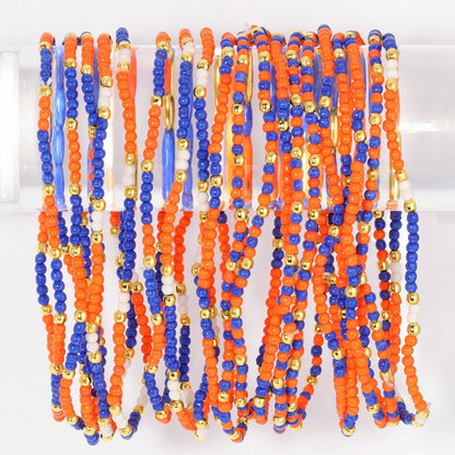 Set/24 Stretch Beaded Game Day Bracelets