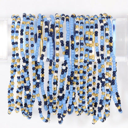 Set/24 Stretch Beaded Game Day Bracelets