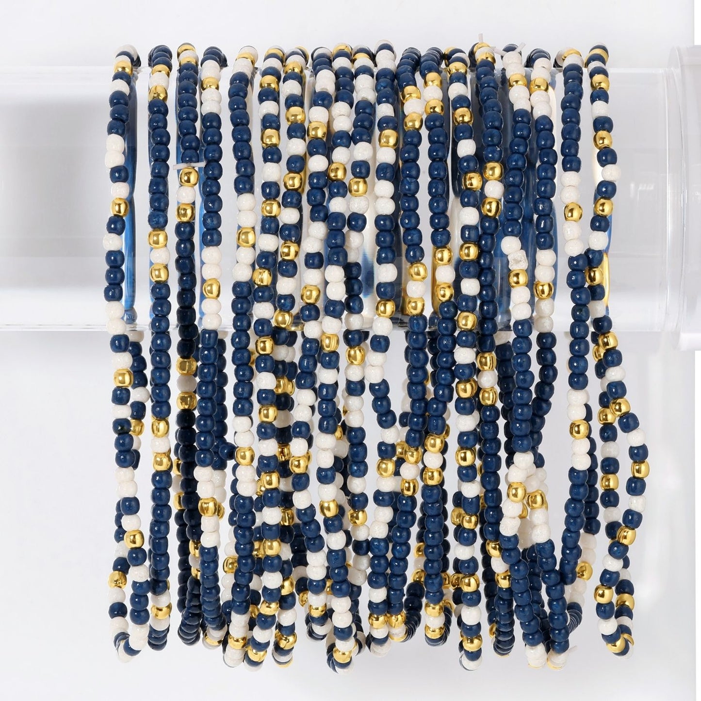 Set/24 Stretch Beaded Game Day Bracelets