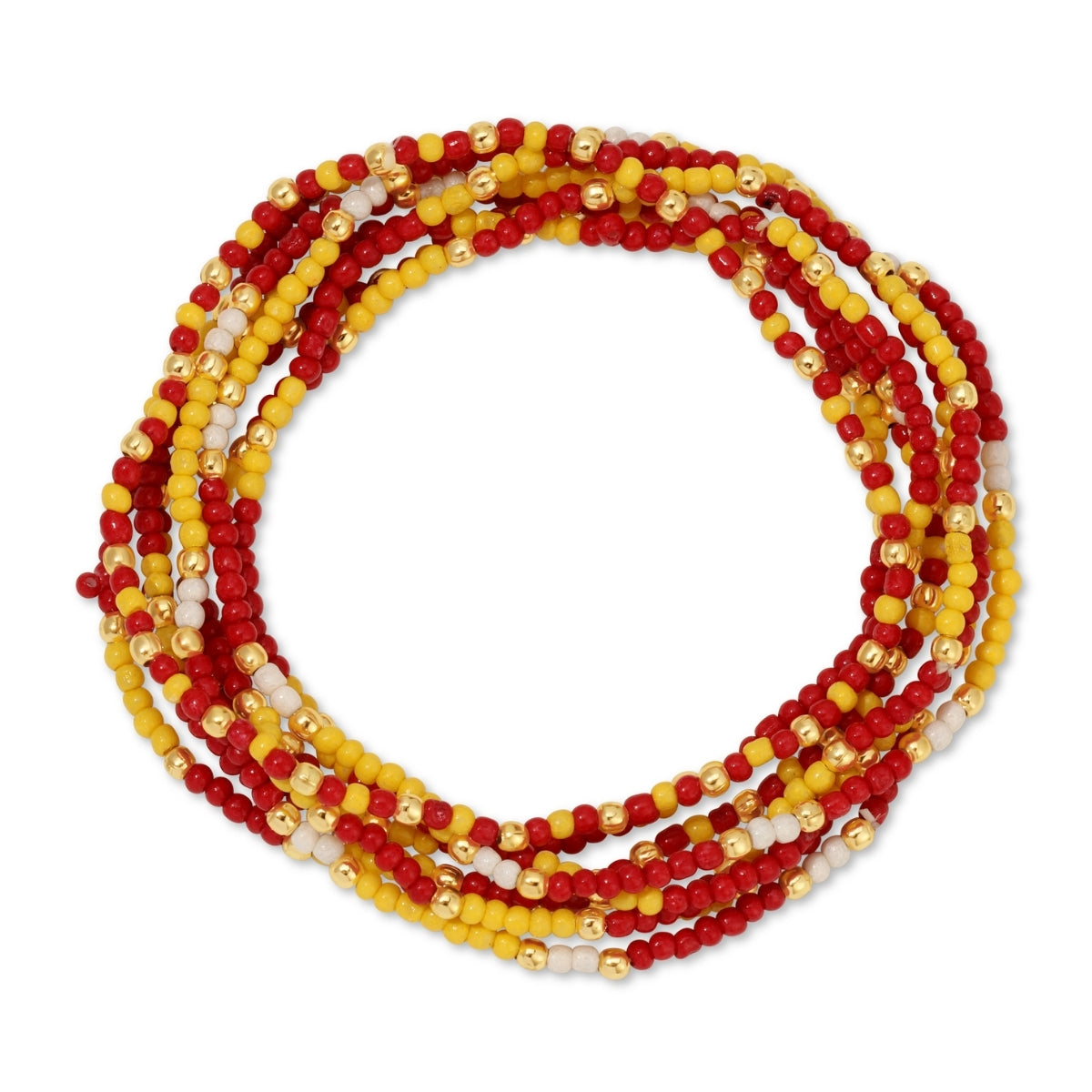 Set/24 Stretch Beaded Game Day Bracelets