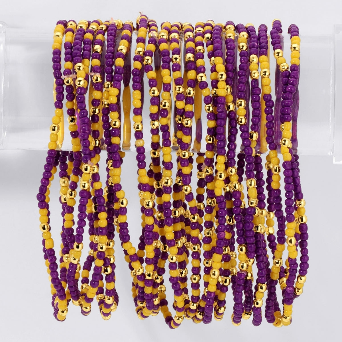 Set/24 Stretch Beaded Game Day Bracelets