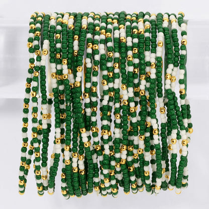 Set/24 Stretch Beaded Game Day Bracelets