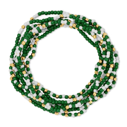 Set/24 Stretch Beaded Game Day Bracelets
