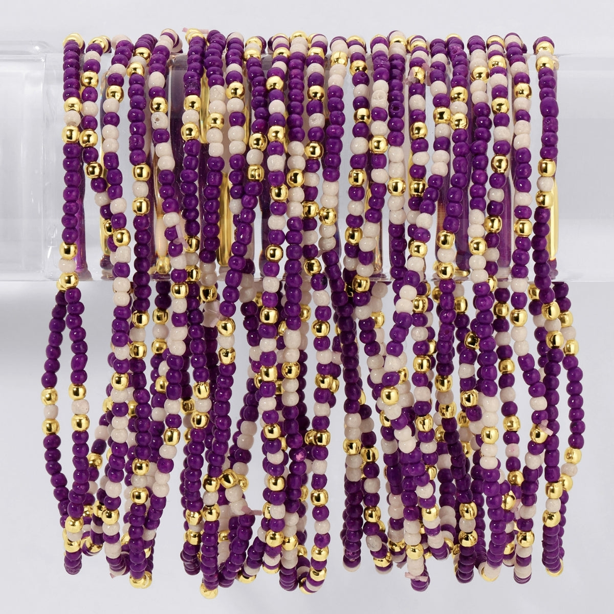 Set/24 Stretch Beaded Game Day Bracelets