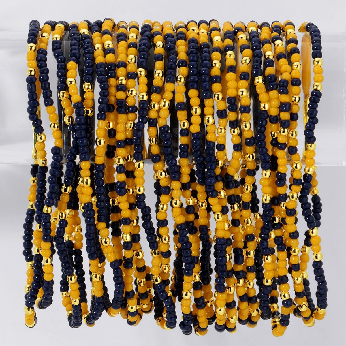 Set/24 Stretch Beaded Game Day Bracelets