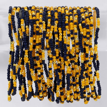 Set/24 Stretch Beaded Game Day Bracelets