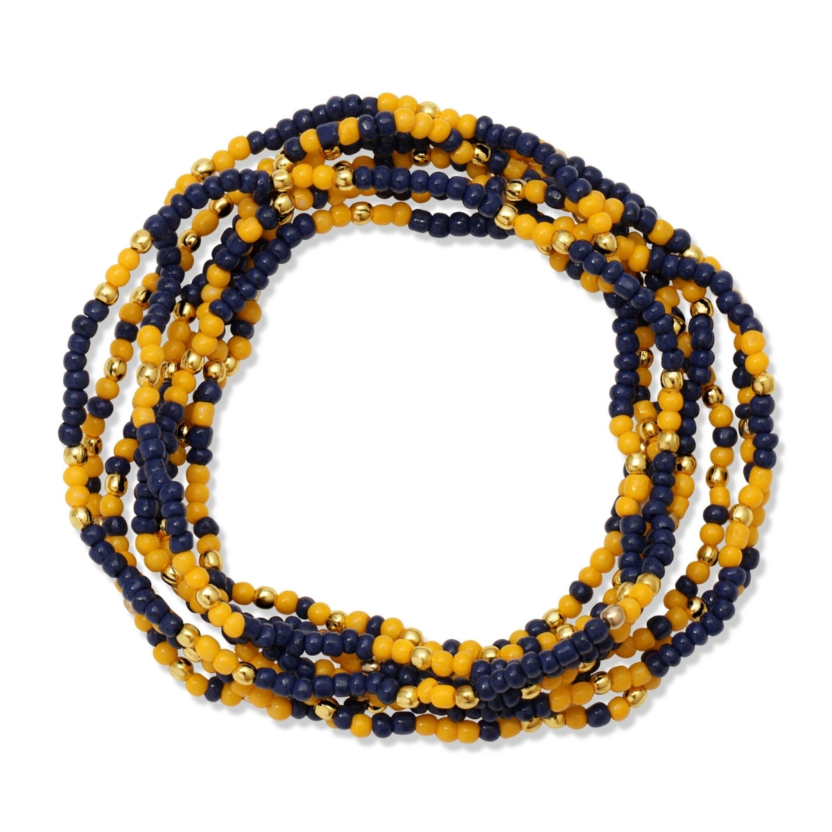 Set/24 Stretch Beaded Game Day Bracelets
