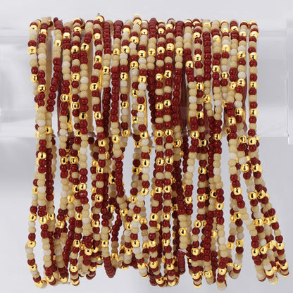 Set/24 Stretch Beaded Game Day Bracelets