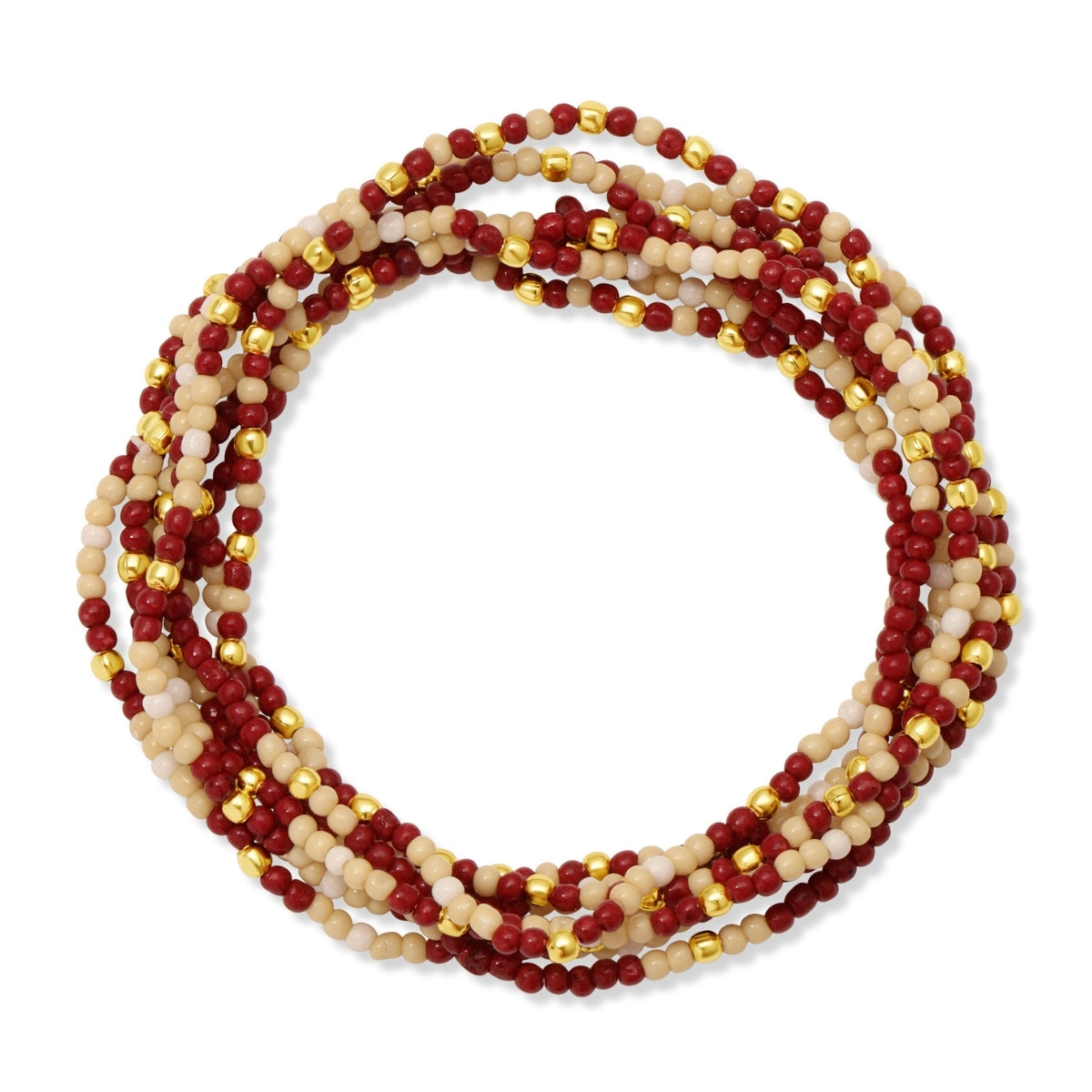 Set/24 Stretch Beaded Game Day Bracelets