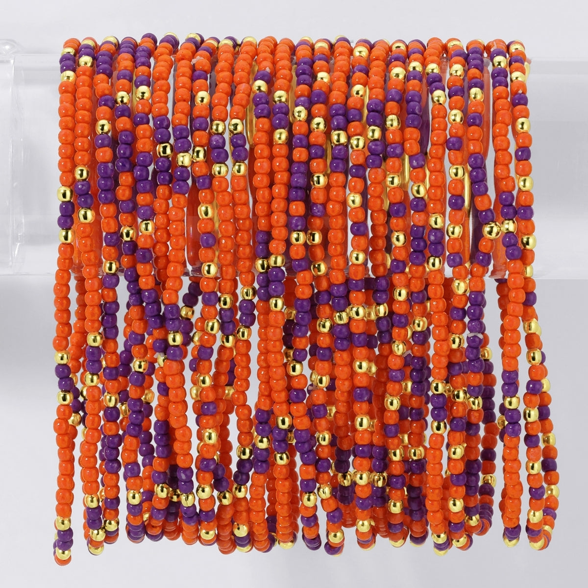 Set/24 Stretch Beaded Game Day Bracelets