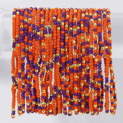 Set/24 Stretch Beaded Game Day Bracelets