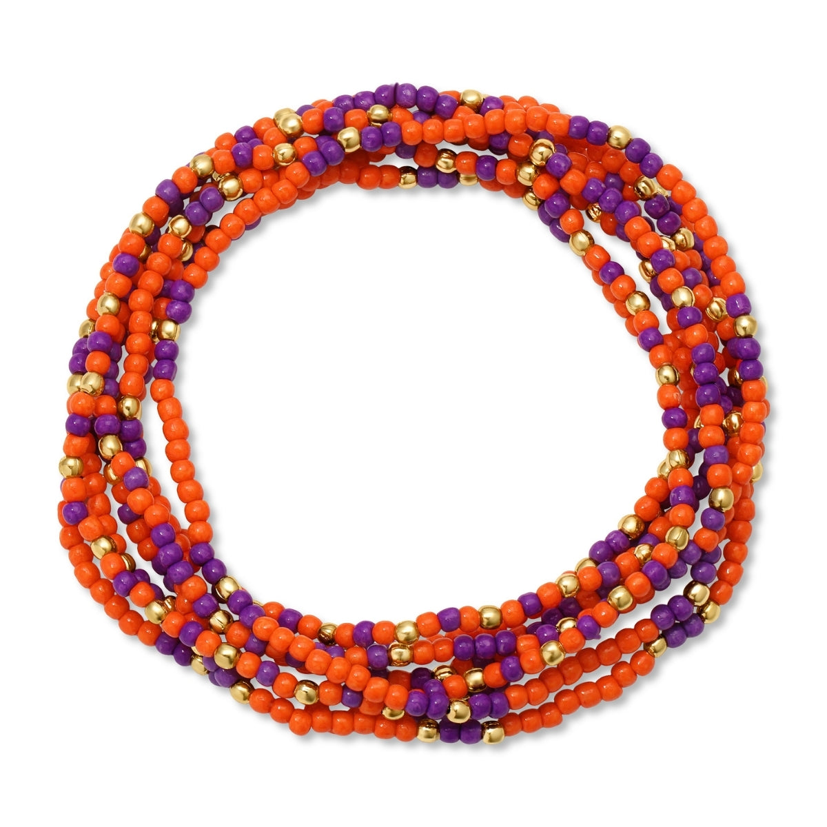 Set/24 Stretch Beaded Game Day Bracelets