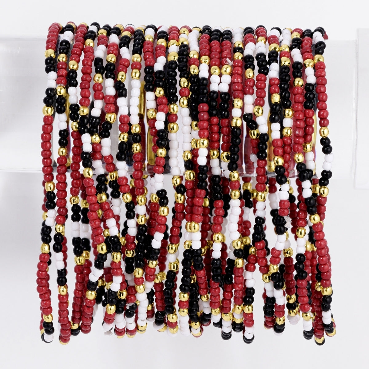 Set/24 Stretch Beaded Game Day Bracelets