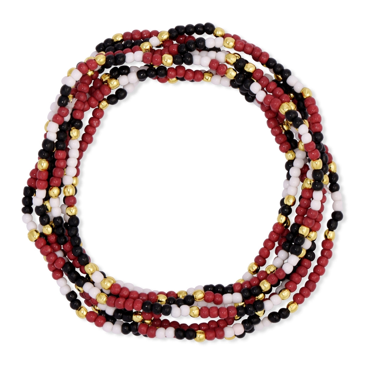 Set/24 Stretch Beaded Game Day Bracelets