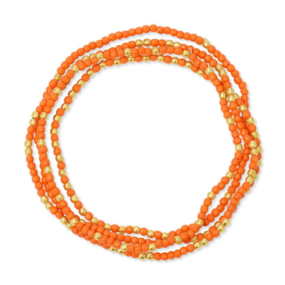 Set/24 Stretch Beaded Solid Game Day Bracelets