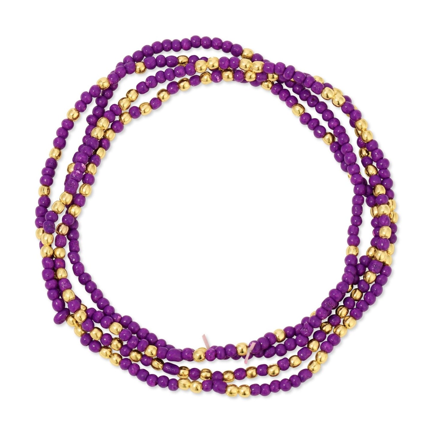Set/24 Stretch Beaded Solid Game Day Bracelets