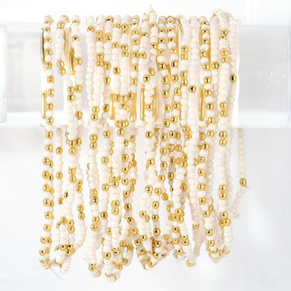 Set/24 Stretch Beaded Solid Game Day Bracelets
