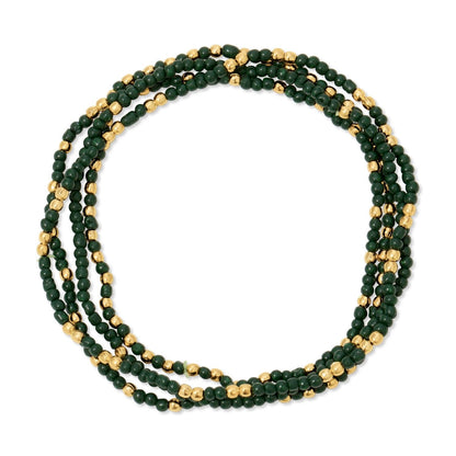 Set/24 Stretch Beaded Solid Game Day Bracelets