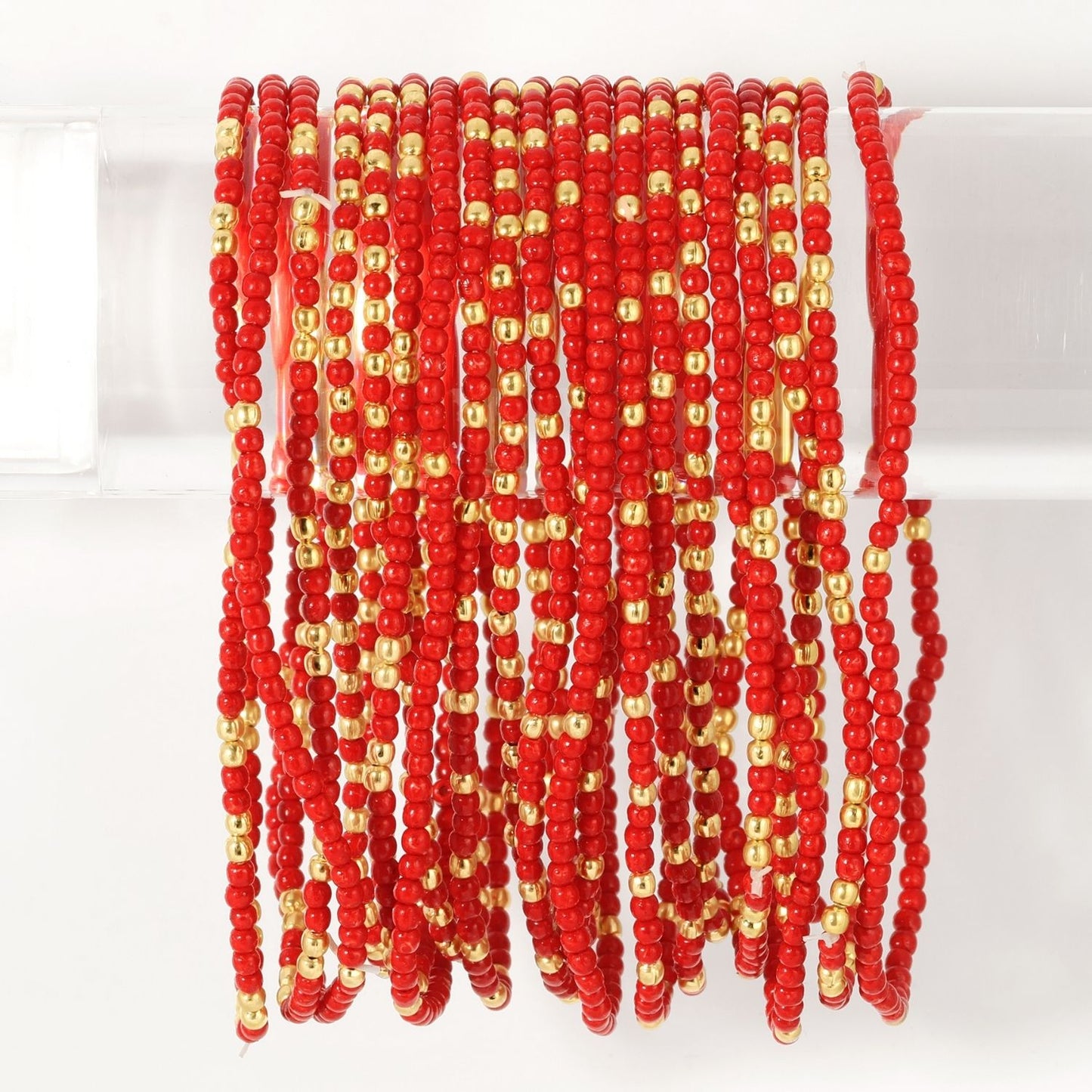 Set/24 Stretch Beaded Solid Game Day Bracelets
