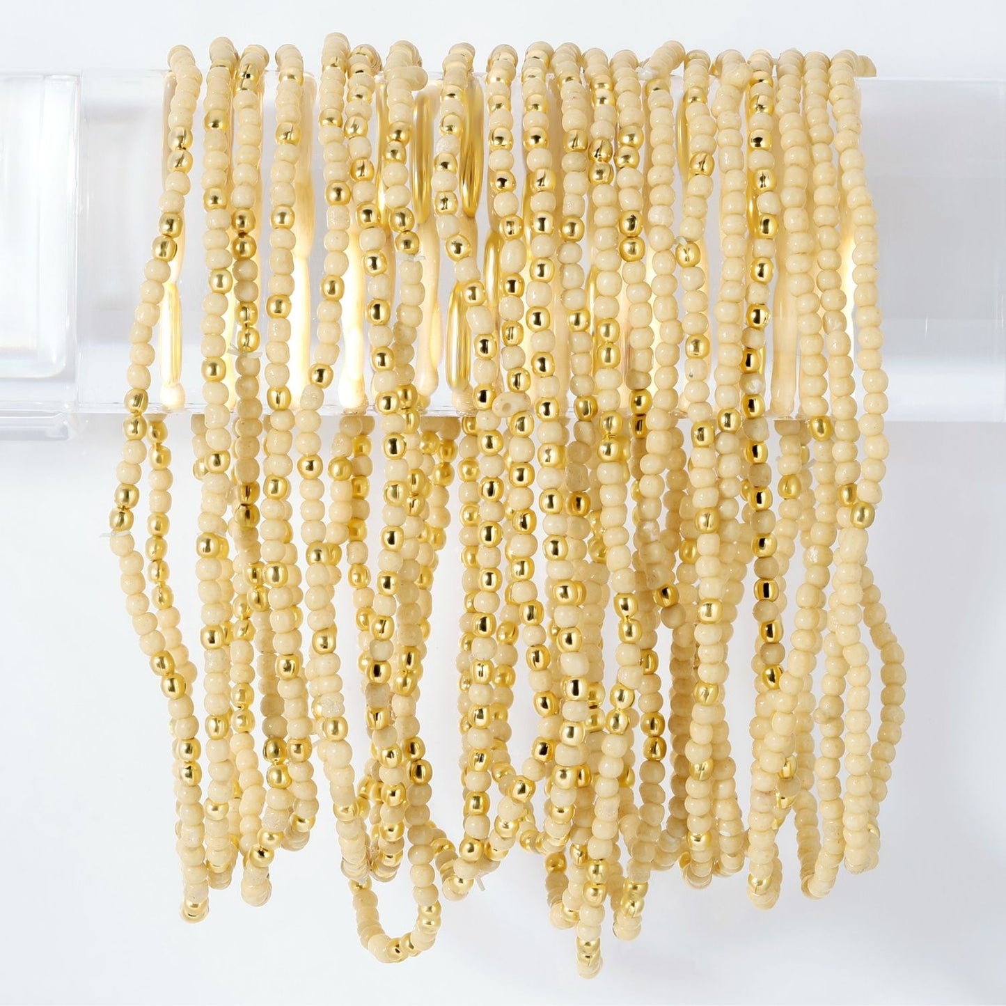 Set/24 Stretch Beaded Solid Game Day Bracelets
