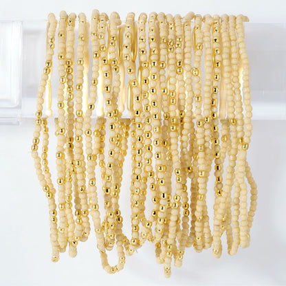 Set/24 Stretch Beaded Solid Game Day Bracelets