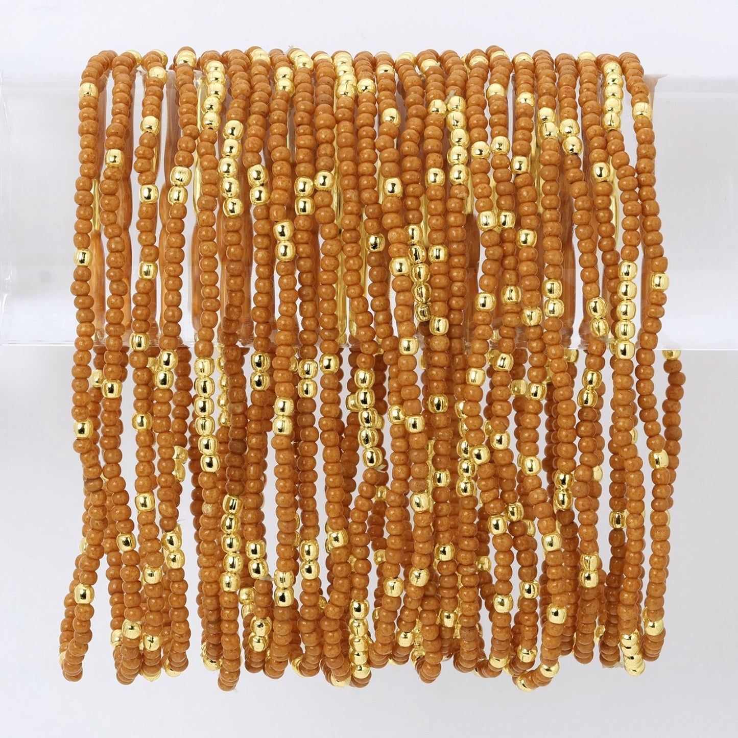 Set/24 Solid Color 2mm Seed Bead Bracelets