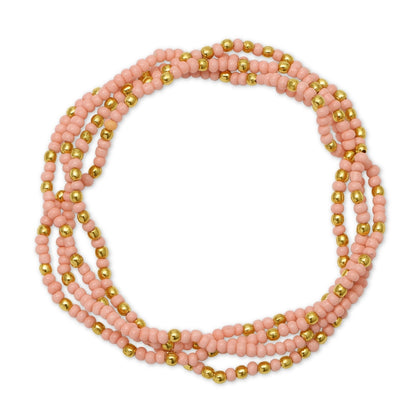 Set/24 Solid Color 2mm Seed Bead Bracelets