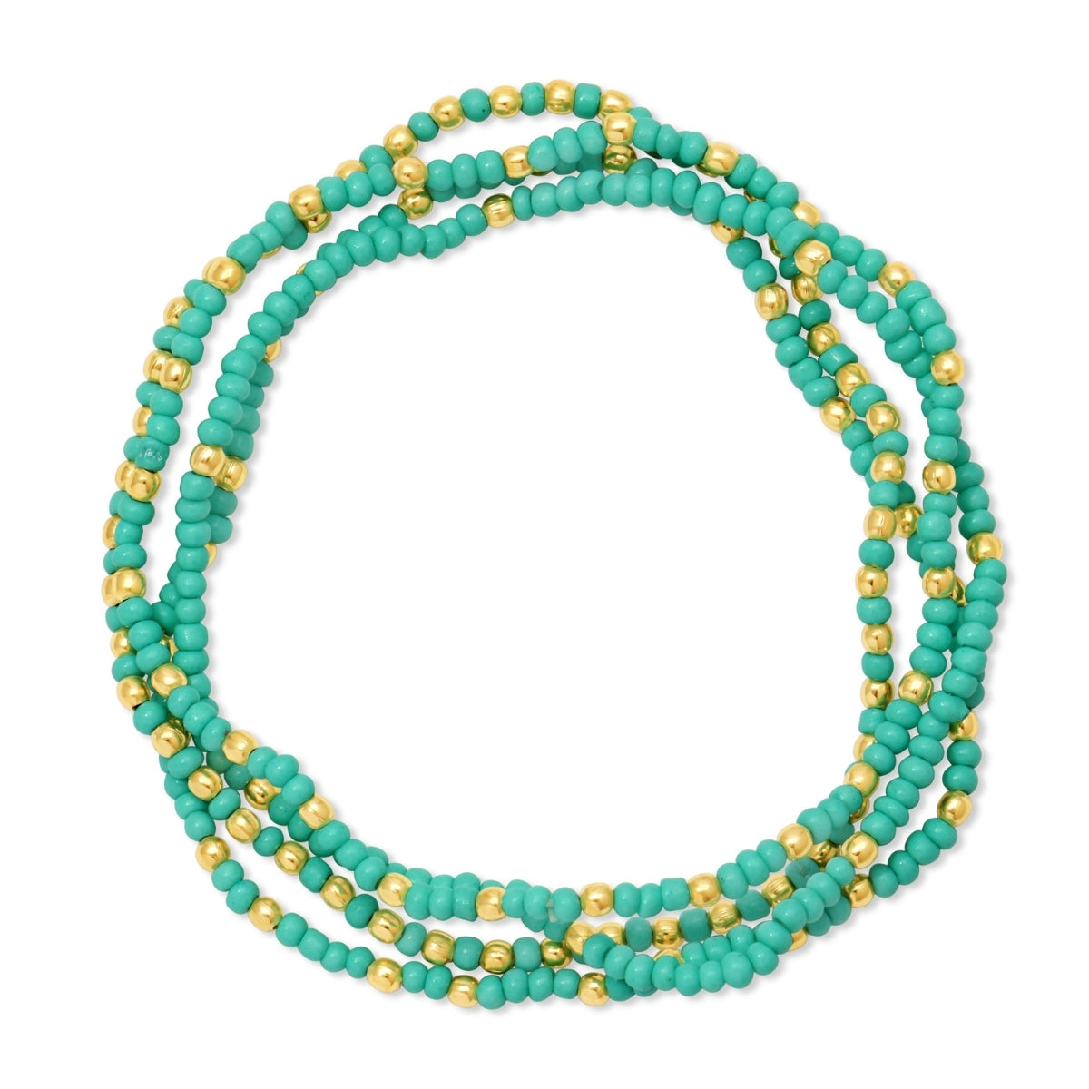 Set/24 Solid Color 2mm Seed Bead Bracelets