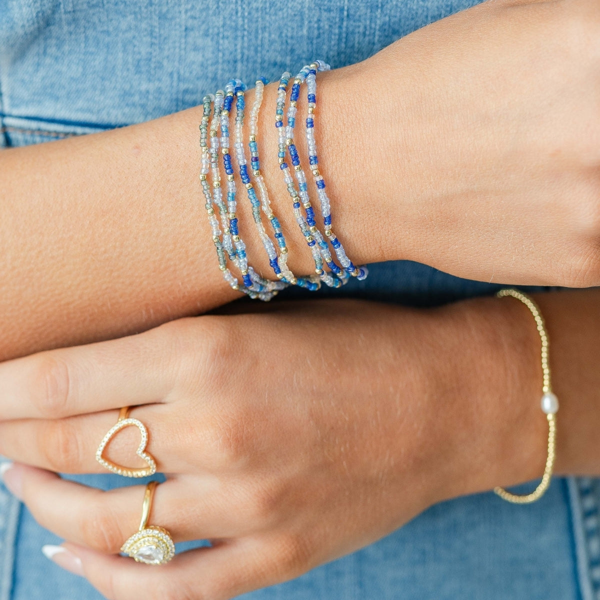 "Seaglass" Vibes 2mm Assorted Stretch Bracelets