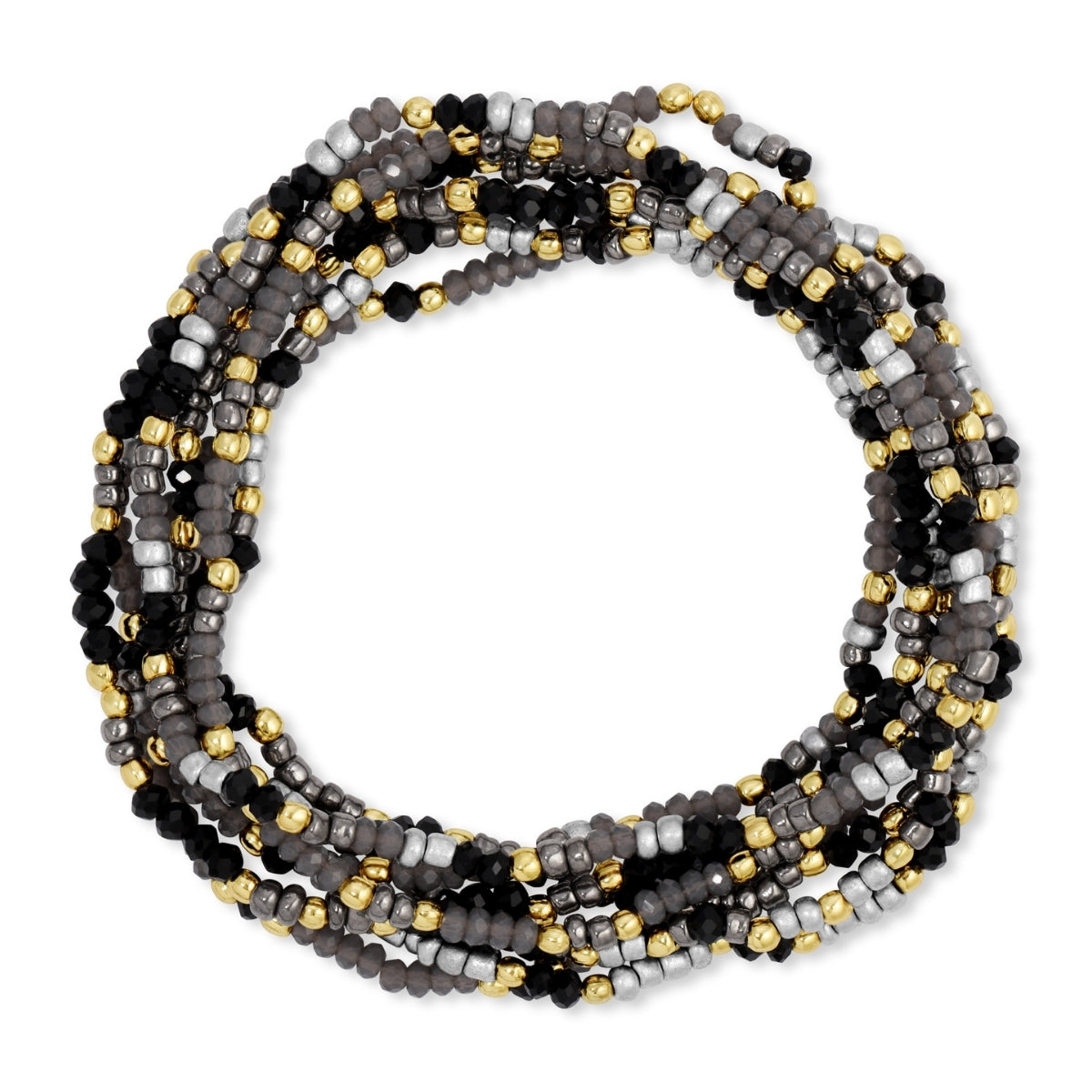 Set/24 Winter Wonderland Assorted 2mm Stretch Seed Bead Bracelets