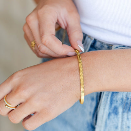 Many Moons Chain Bracelet, Water Resistant