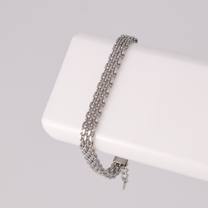 Flat Multi-Link Bracelet, Water-Resistant