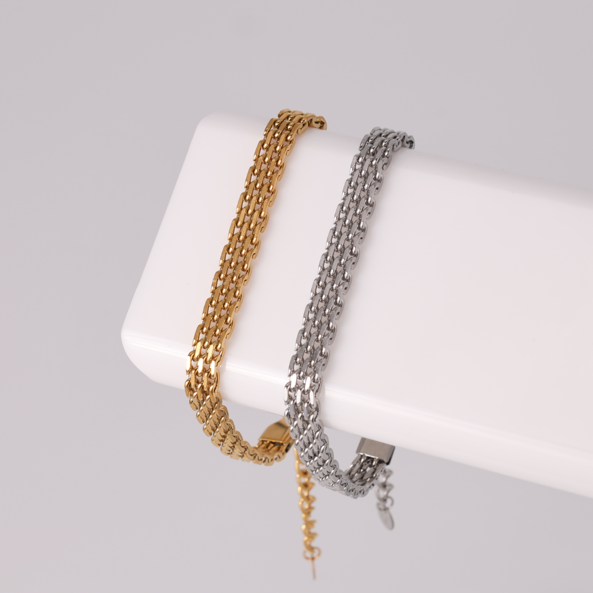 Flat Multi-Link Bracelet, Water-Resistant