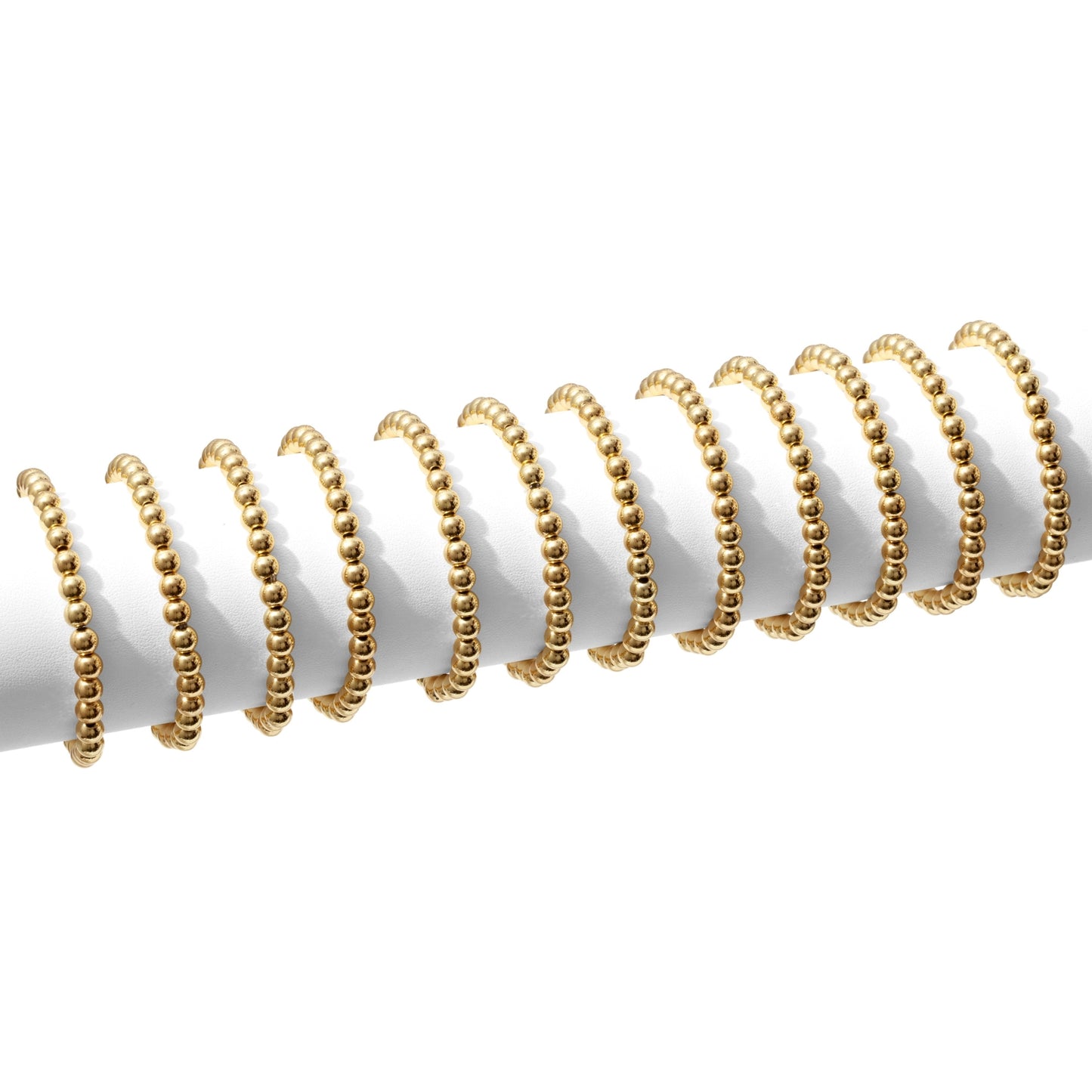 Set/12 6mm Beaded Bracelets