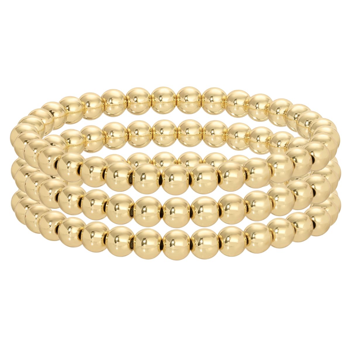 Set/12 6mm Beaded Bracelets