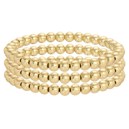 Set/12 6mm Beaded Bracelets