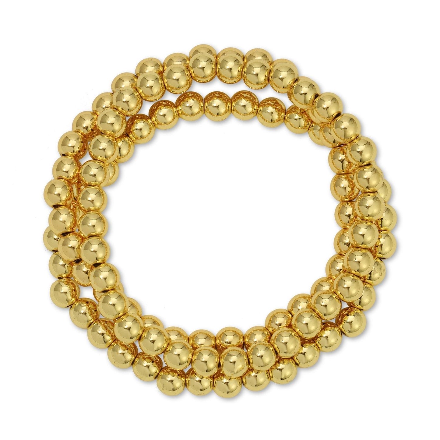 Set/12 6mm Beaded Bracelets