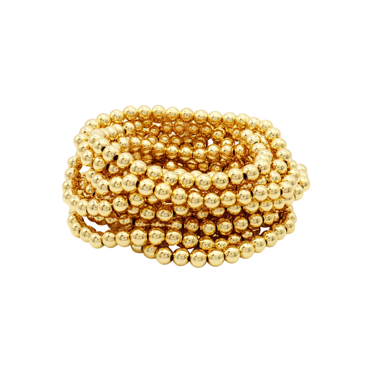 Set/12 6mm Beaded Bracelets