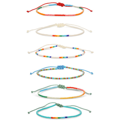 Set/12 Miyuki Delica Adjustable Bracelets