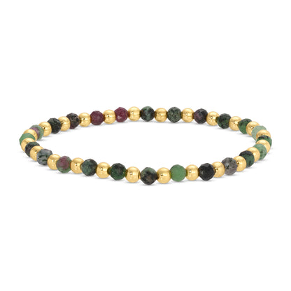 Set/12 Stretch Stone & Bead Bracelets