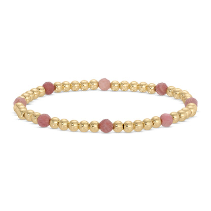 Set/12 Stretch Beaded Bracelets with stone accents